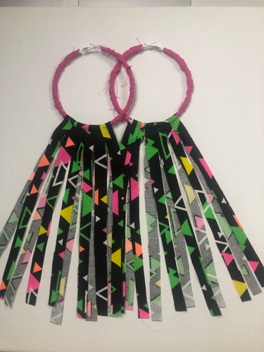 Pyramids of Color Earrings