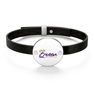 Queen Leather Bracelet