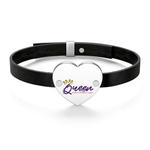 Queen Leather Bracelet
