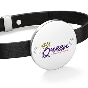 Queen Leather Bracelet